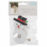 Trimits Pom Pom Maker Kit Children's Crafts Christmas: Santa, Snowman, Elf, Reindeer